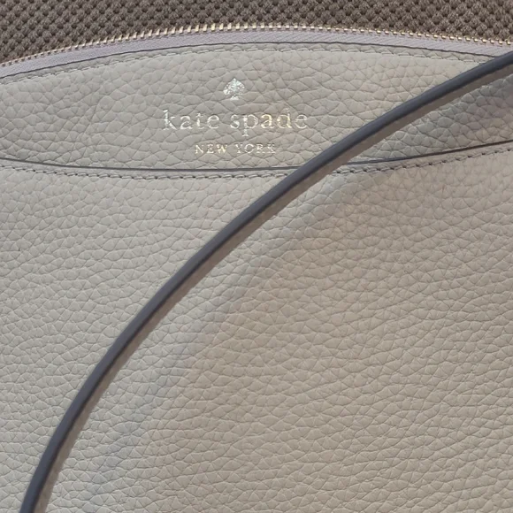 kate spade Pebbled Leather Crossbody - Light Gray - Picture 4 of 6